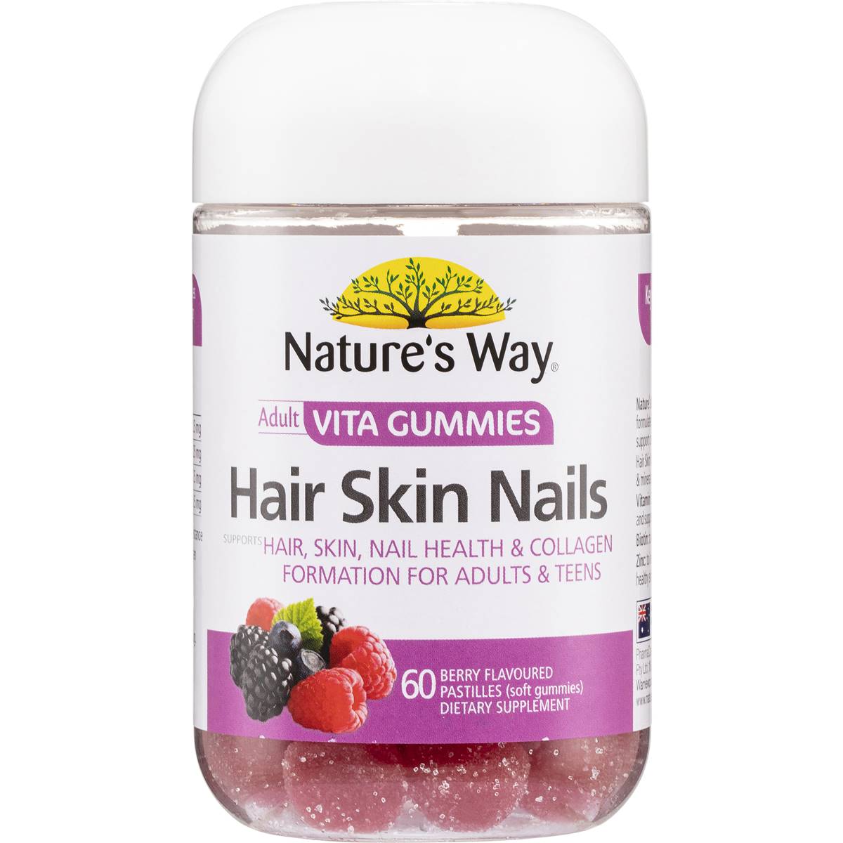 Nature S Way Adult Vita Gummies Hair Skin Nails Ea Woolworths