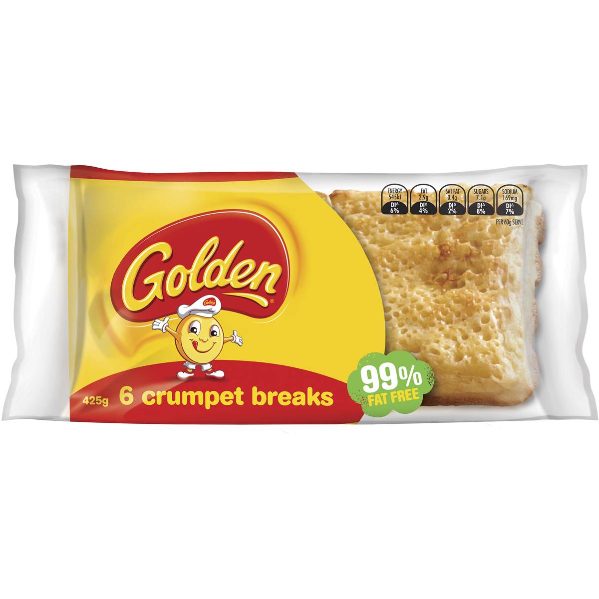 Golden Crumpets Breaks 6pk 425g Woolworths