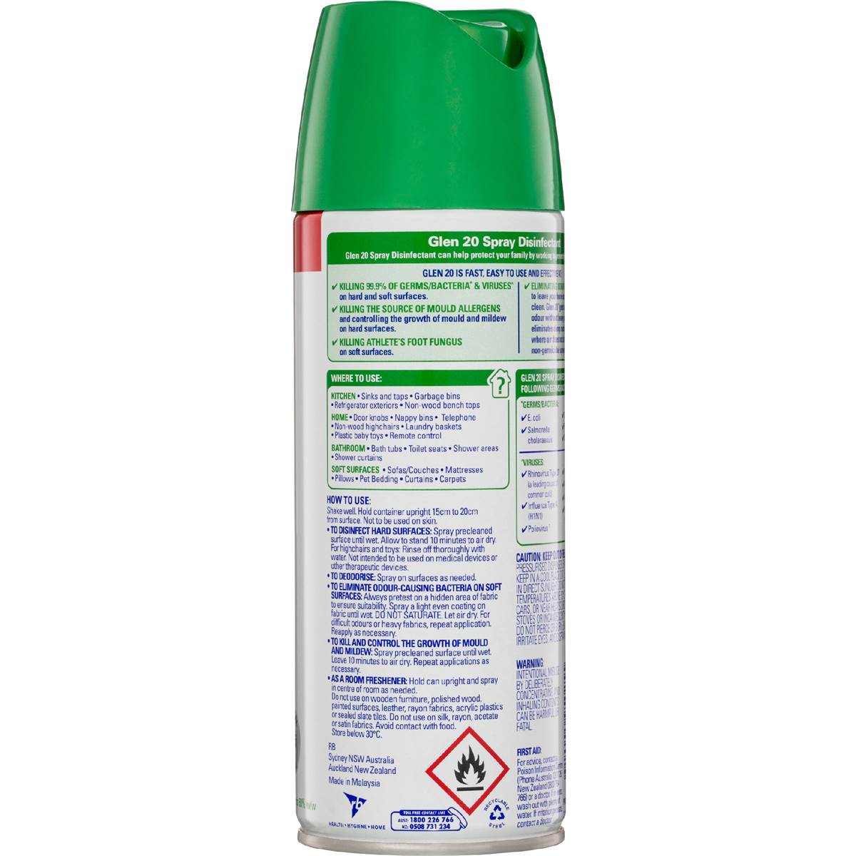 Glen 20 Disinfectant Spray Original Scent 300g Woolworths
