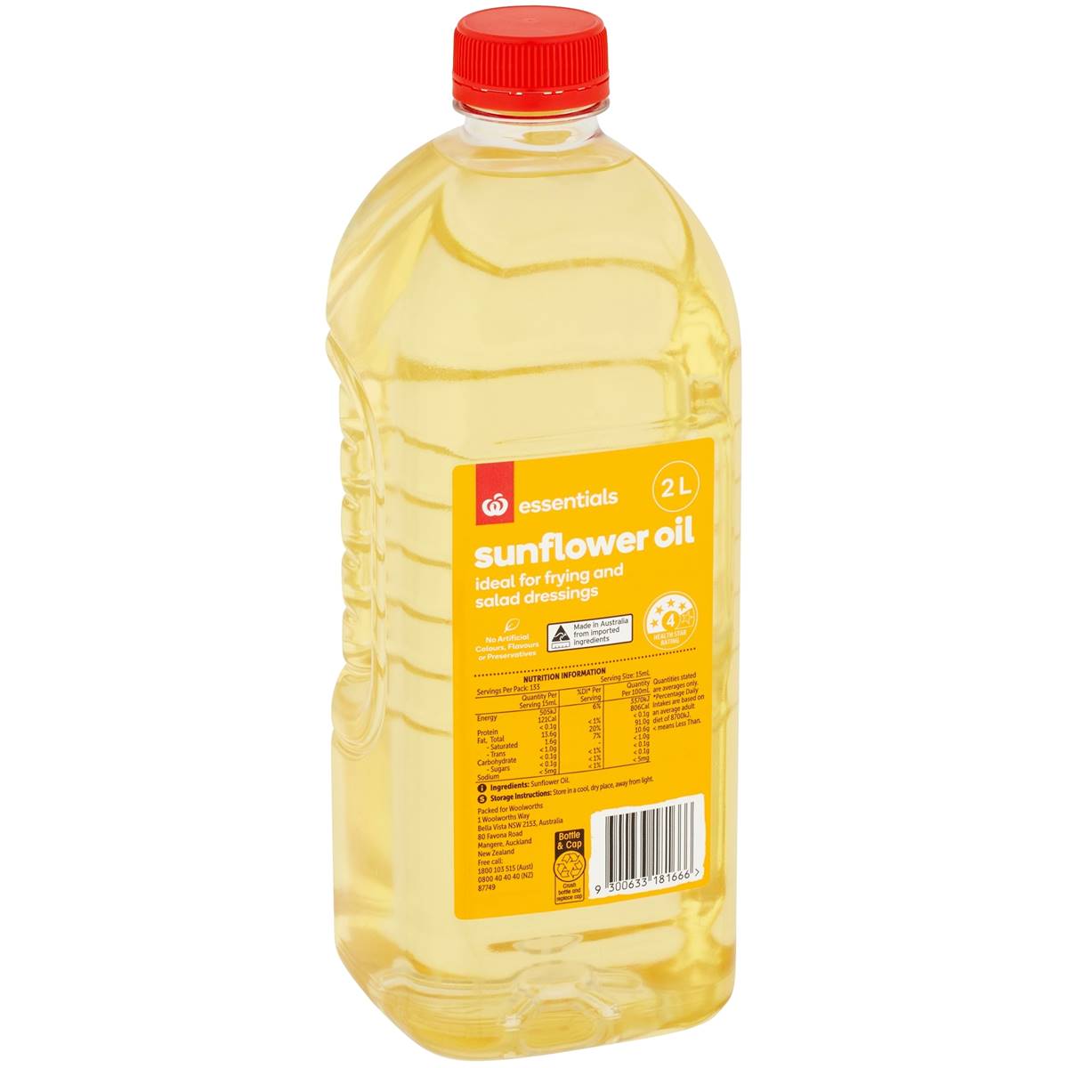 Essentials Sunflower Oil Woolworths