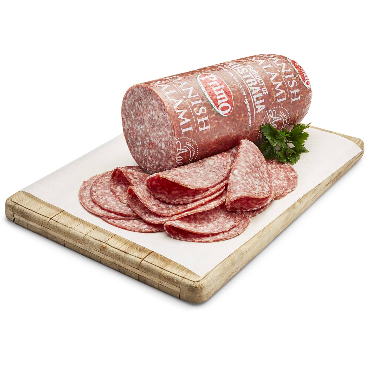Primo Salami Danish Shaved Mild per kg Woolworths