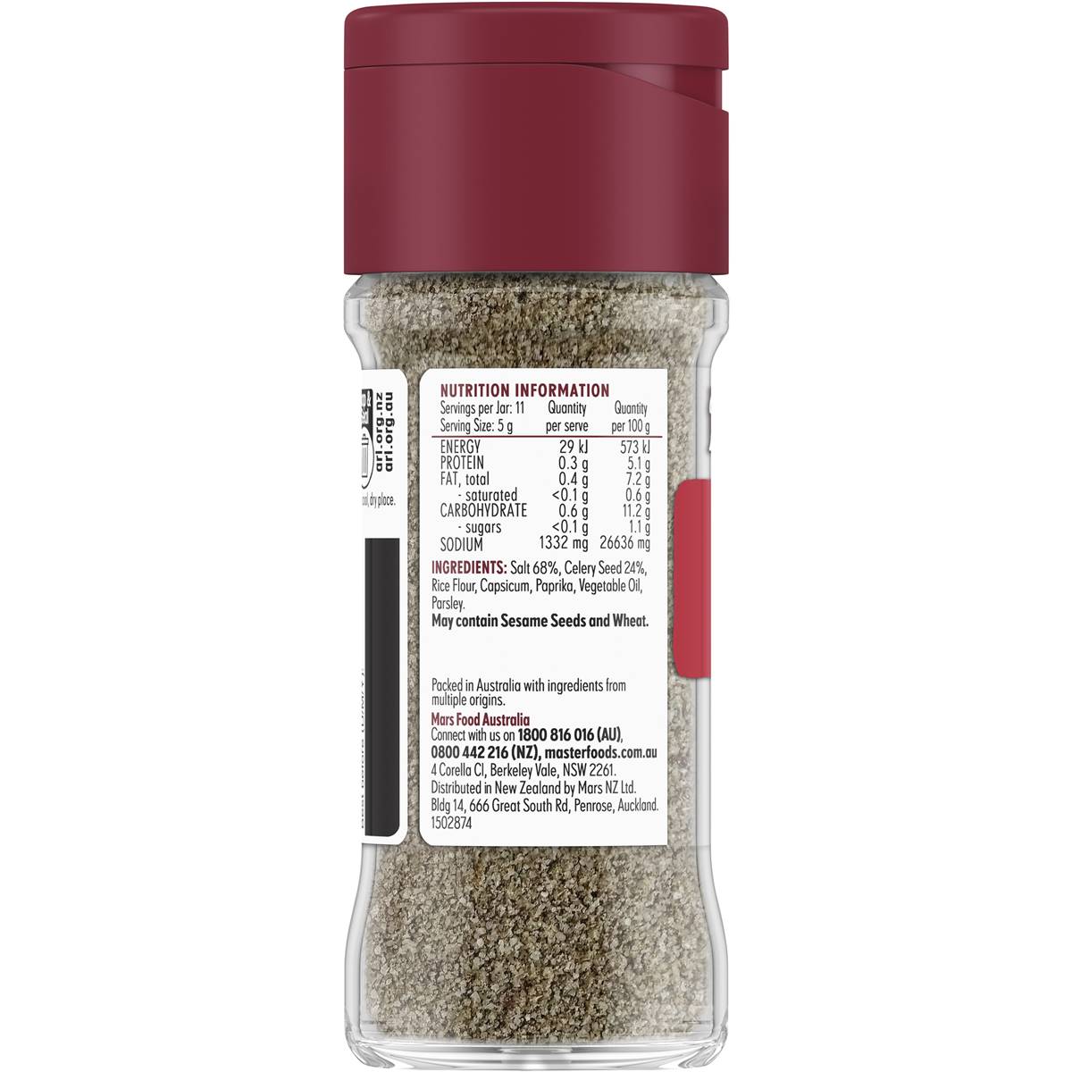Masterfoods Celery Salt 57g Woolworths