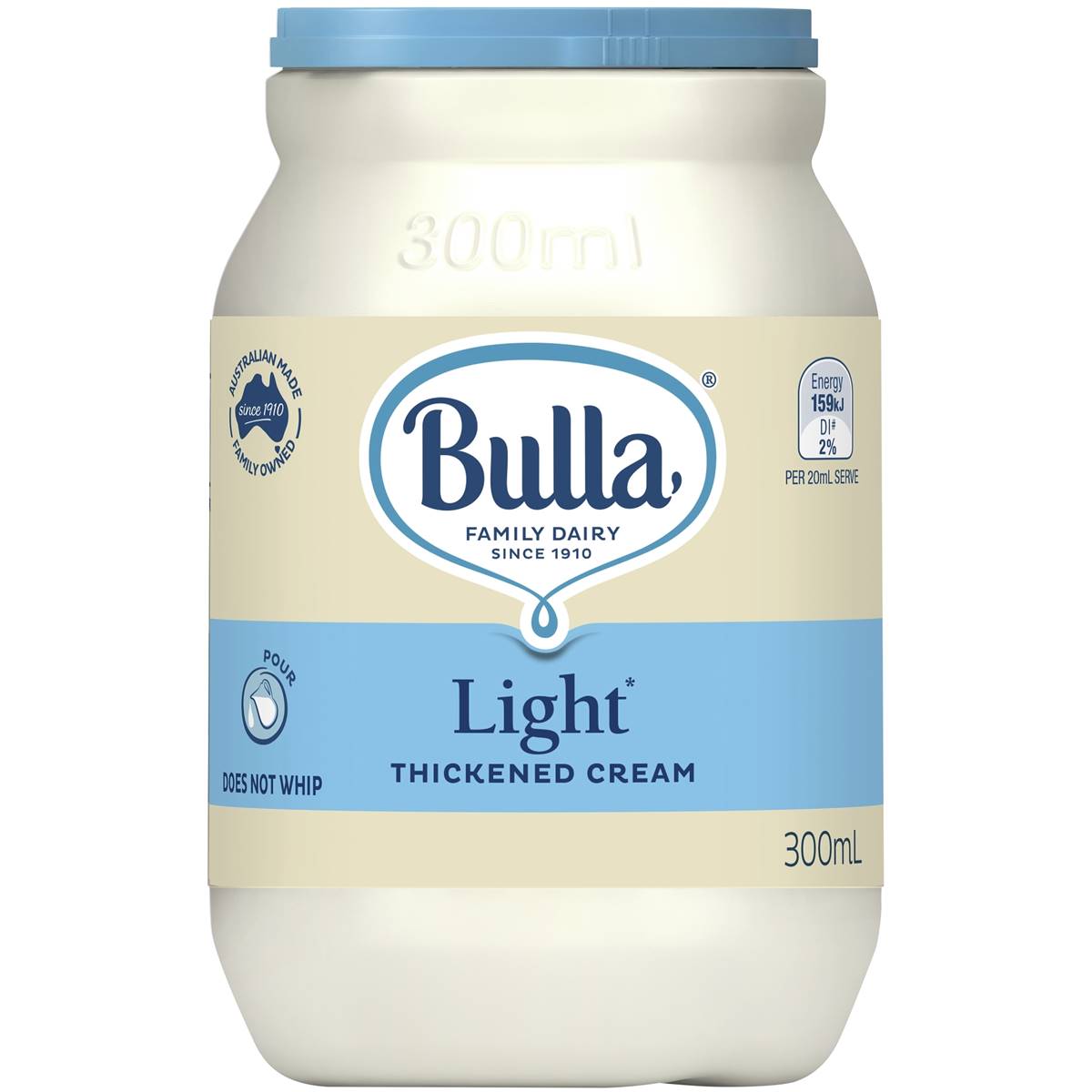 Bulla Light Thickened Cream 300ml Woolworths 