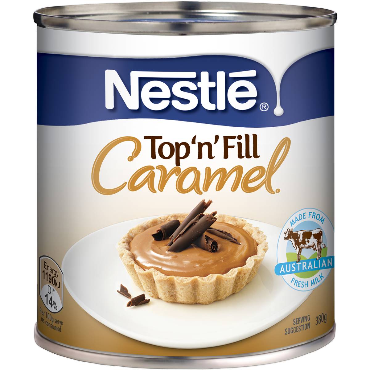 Nestle Caramel Top N Fill 380g Woolworths