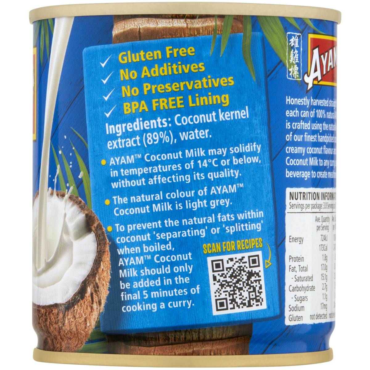 Ayam Coconut Milk 270ml Woolworths