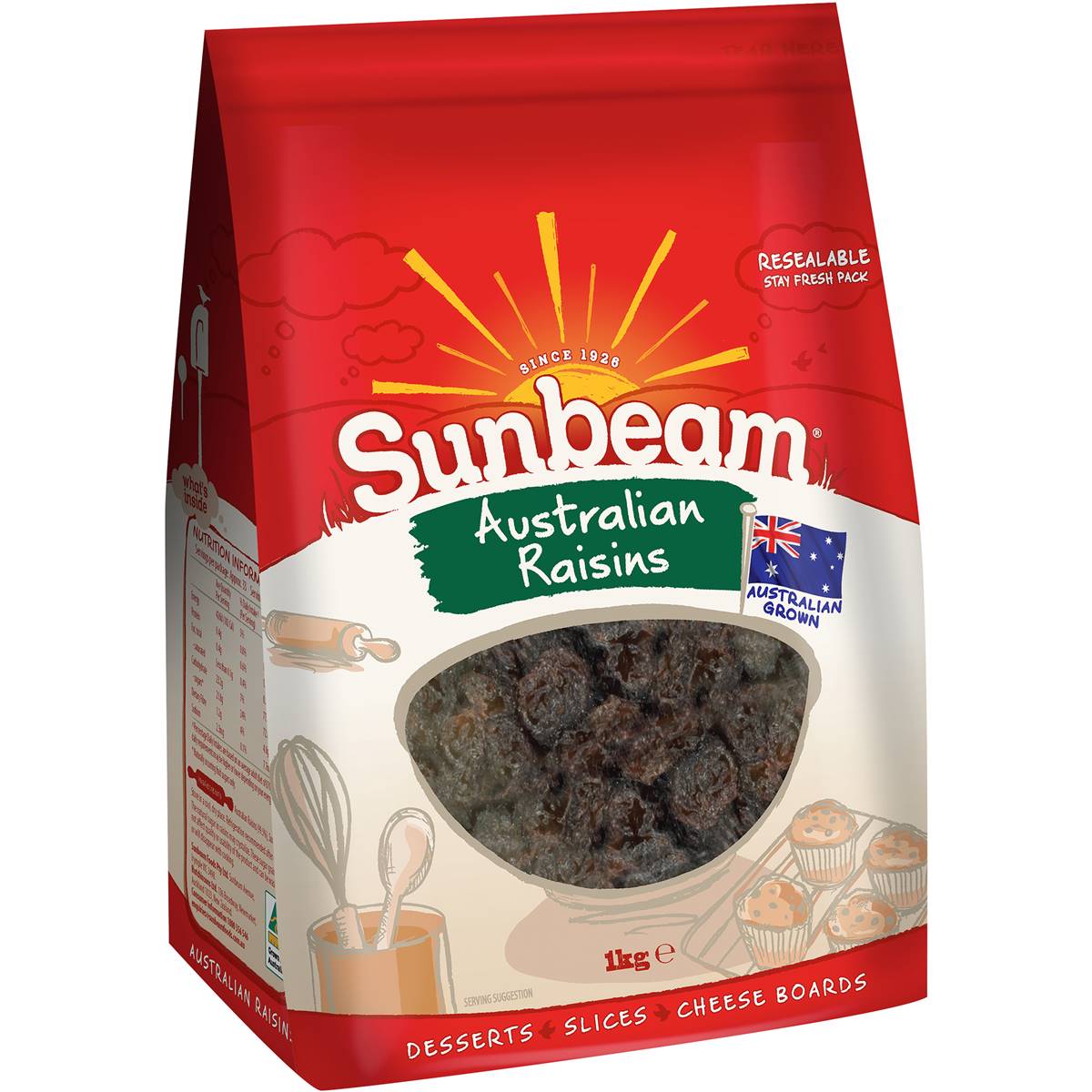 Sunbeam Raisins 1kg Woolworths