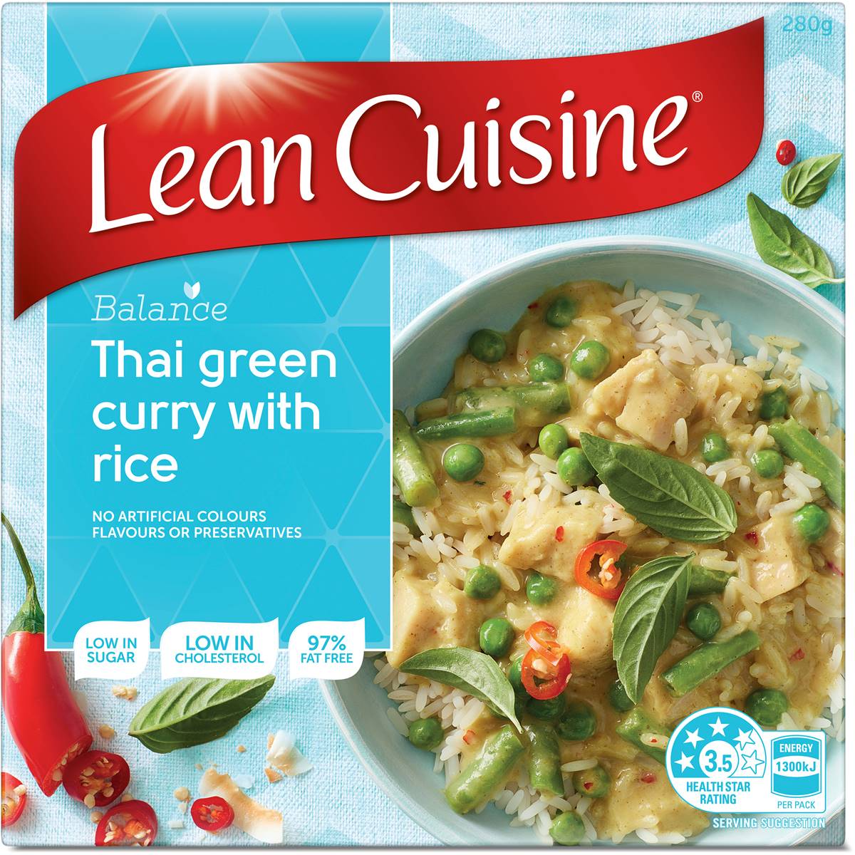 Lean Cuisine Balanced Serve Thai Green Chicken Curry 280g Woolworths