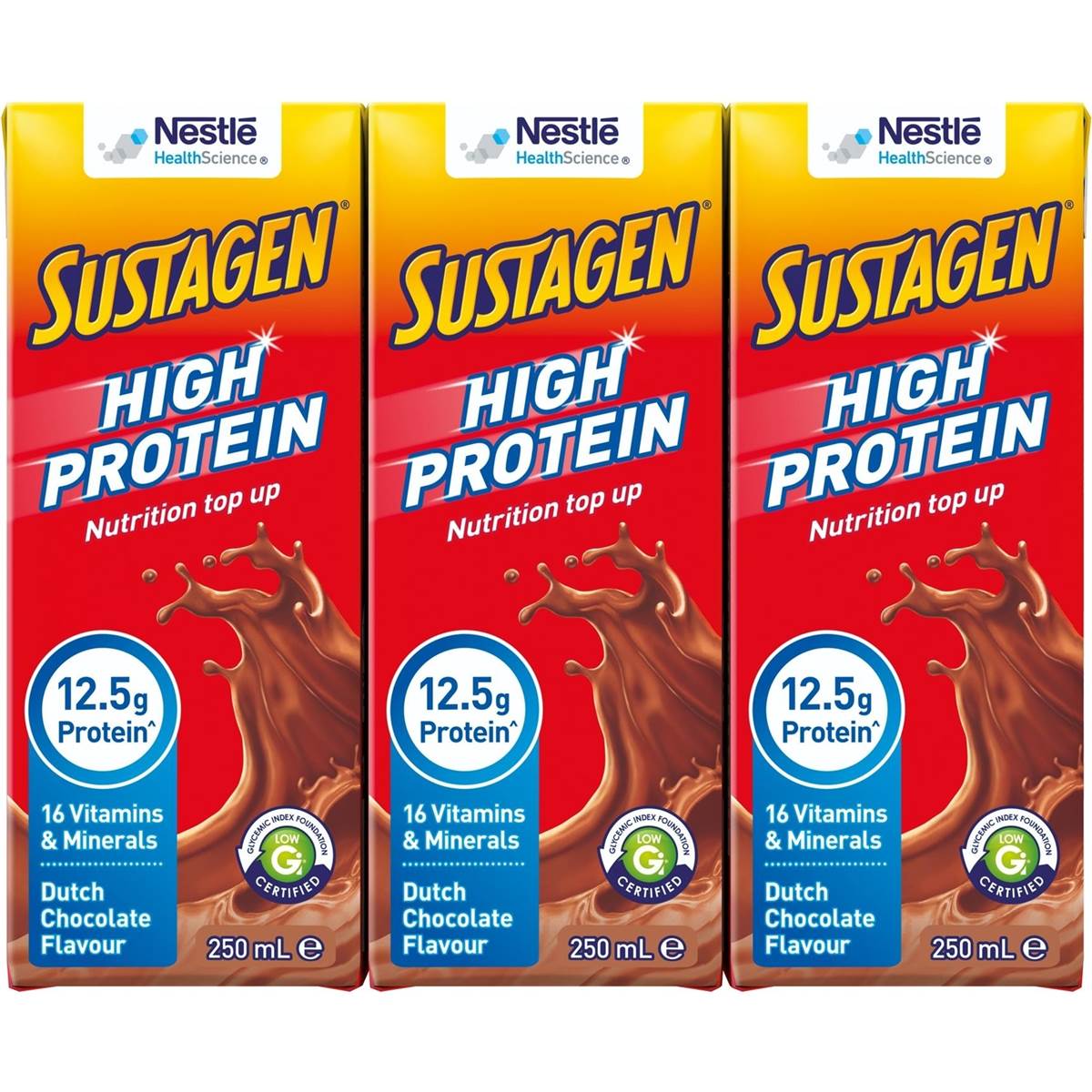 Sustagen Dutch Chocolate Ready To Drink 3x250ml Woolworths