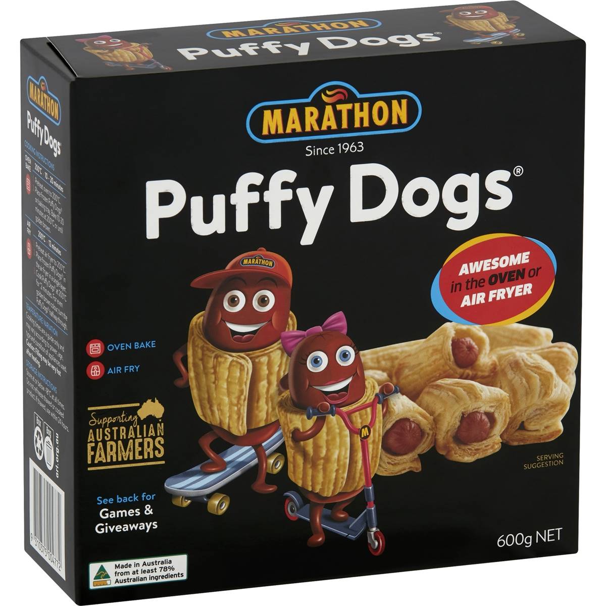 Marathon Sausage Roll Puffy Dogs 600g Woolworths