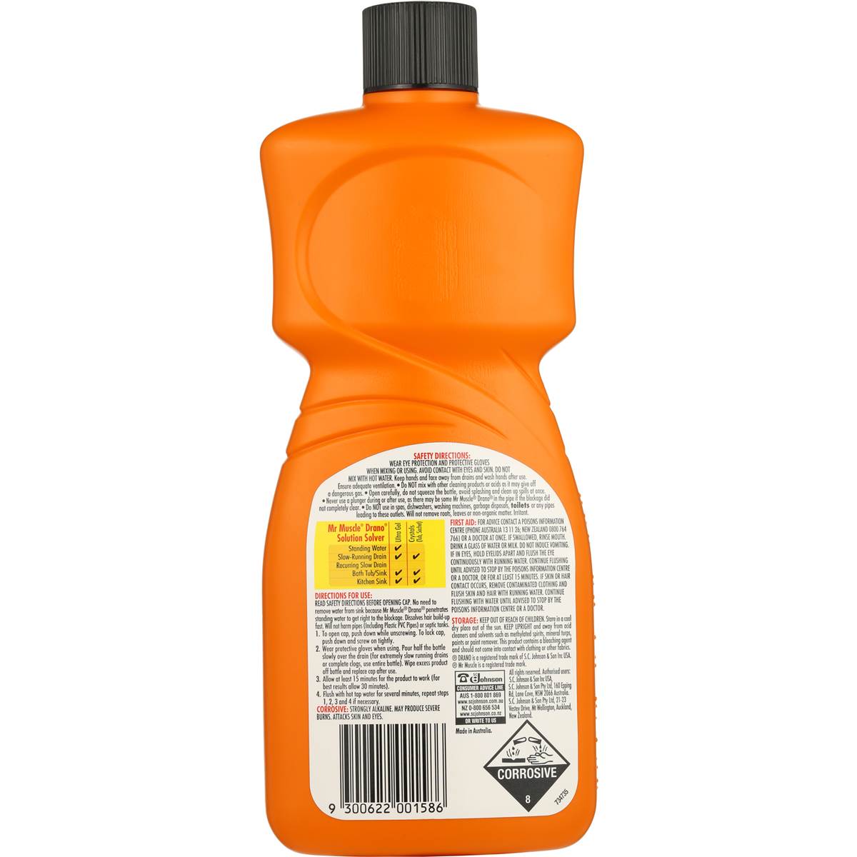 Mr Muscle Drain Cleaner Drano 750ml Woolworths