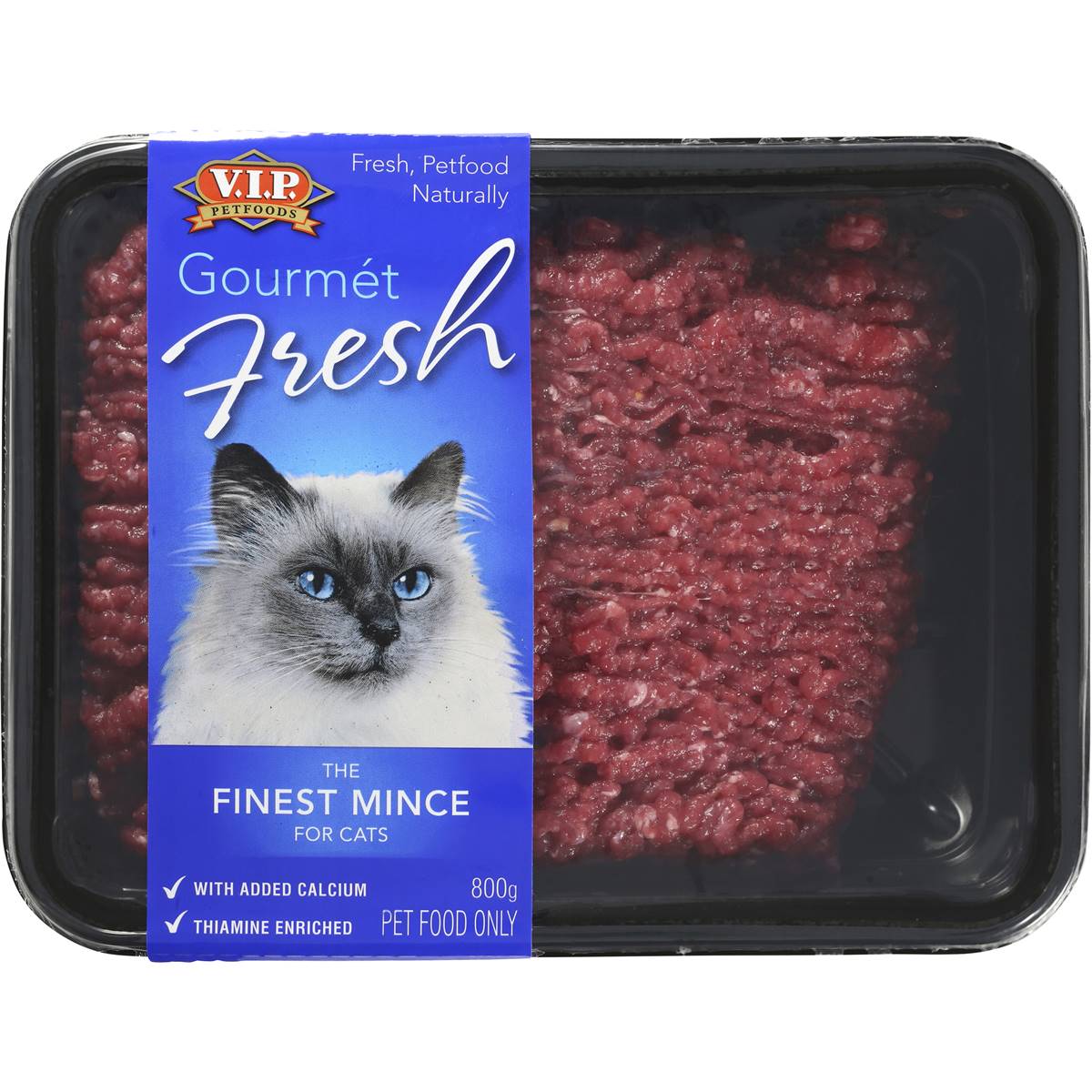 Vip Adult Cat Food Twice As Fresh Mince 800g Woolworths