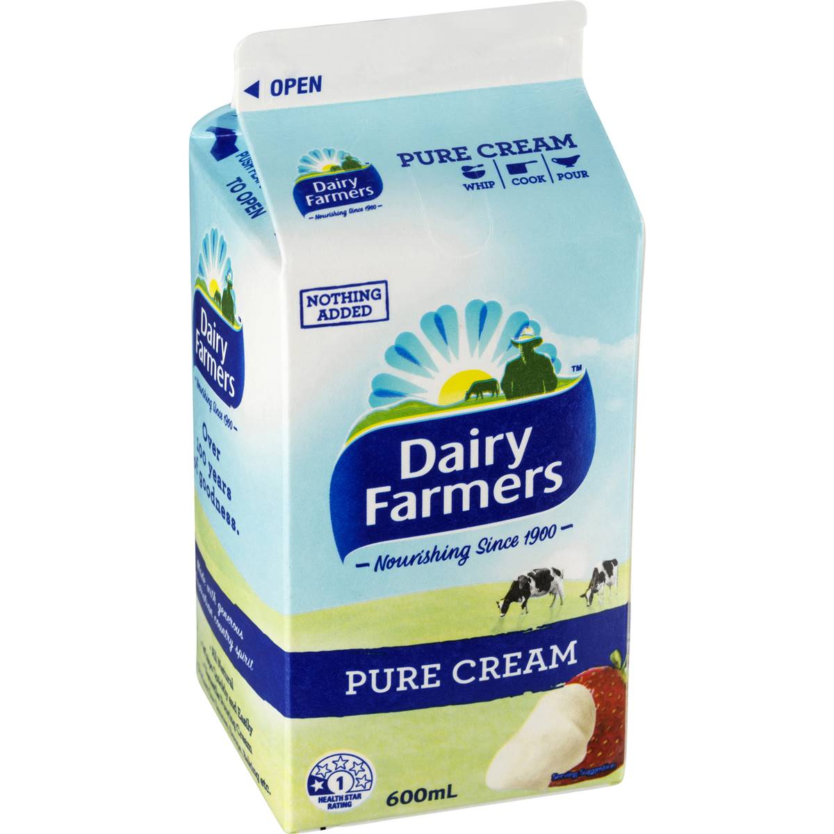 Dairy Farmers Pure Cream 600ml Woolworths