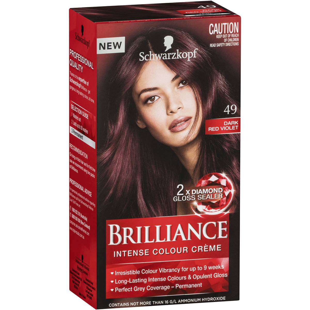 Schwarzkopf Brilliance 49 Dark Red Violet Compare Club