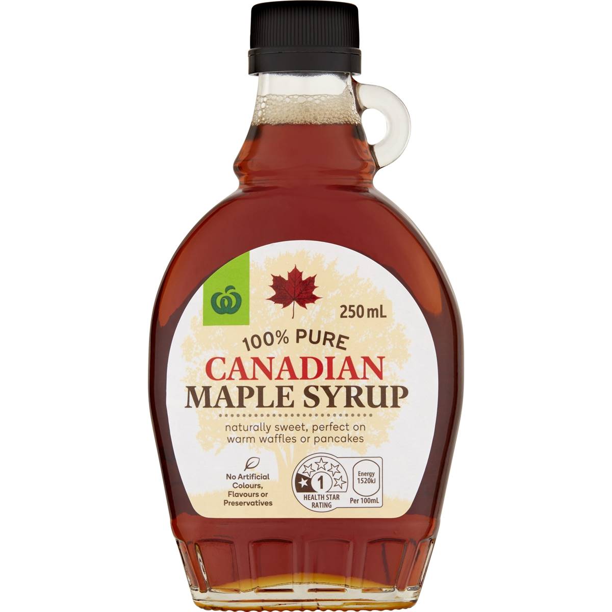 Woolworths 100 Canadian Maple Syrup 250ml Woolworths   298476 1 