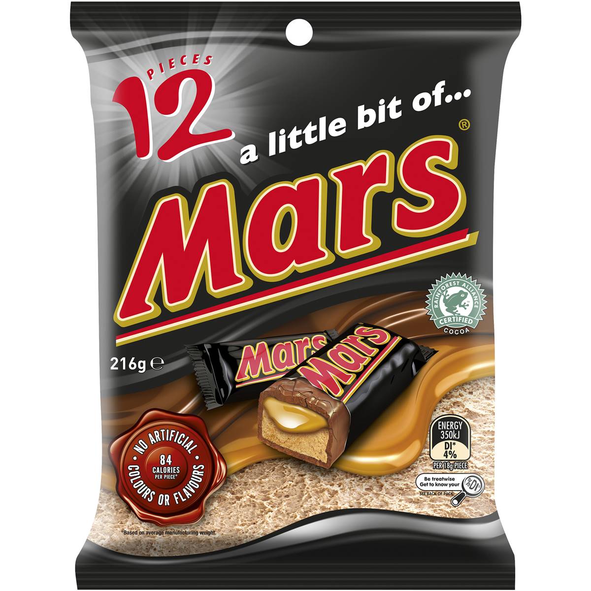 Mars Bar Funsize Sharepack 12pk 216g Woolworths