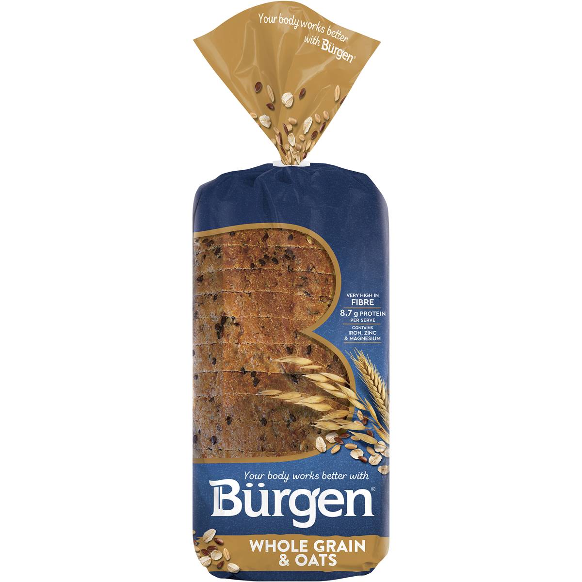 Bürgen Bread Wholegrain & Oats 700g Woolworths