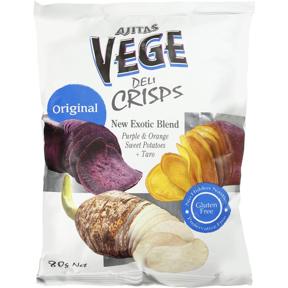 Vege Chips Deli Crisp Natural 80g Woolworths