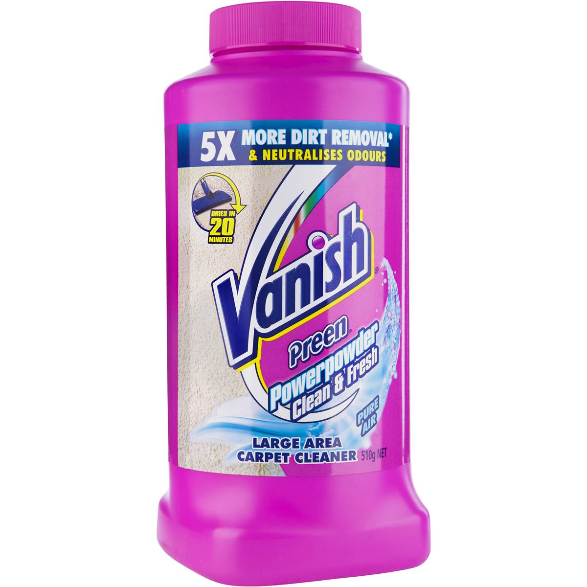 Vanish Preen Floor Carpet Cleaner Power Powder 510g Woolworths