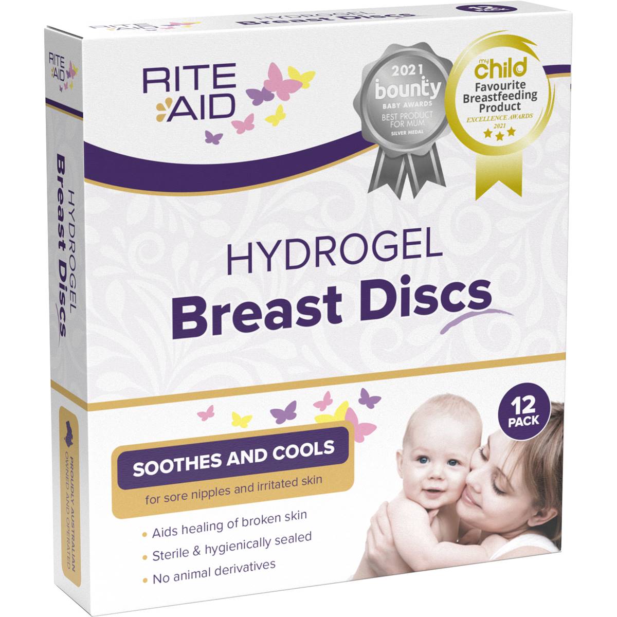 Rite Aid Breast Discs Hydrogel 12pk Woolworths