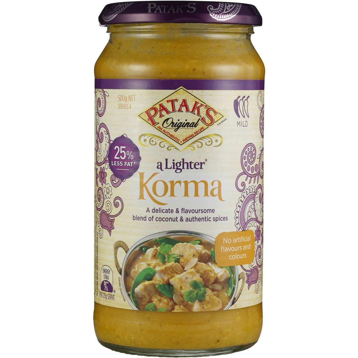 Pataks Light Korma Sauce 500g Woolworths