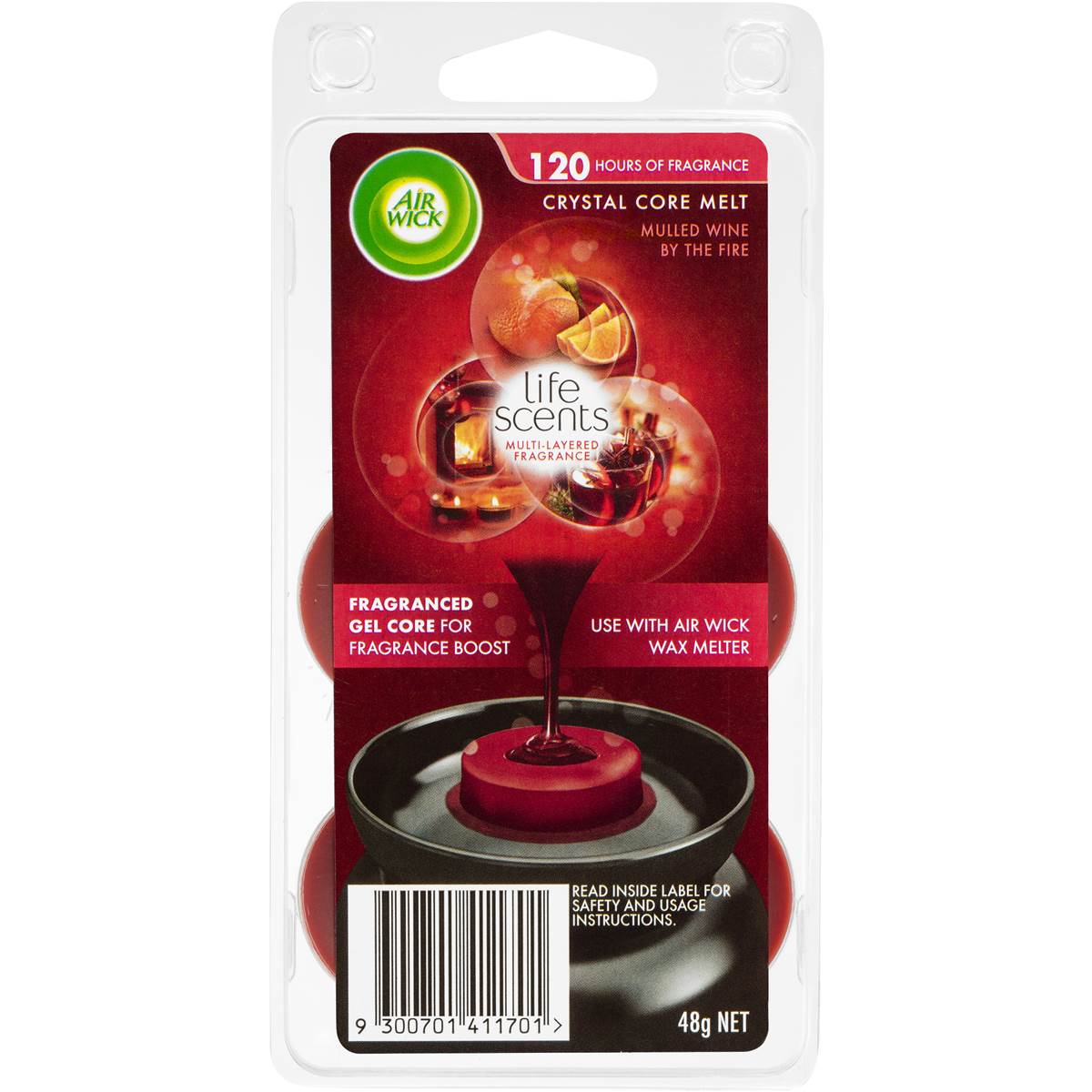 Air Wick Life Scents Wax Melt Mulled Wine 48g Woolworths