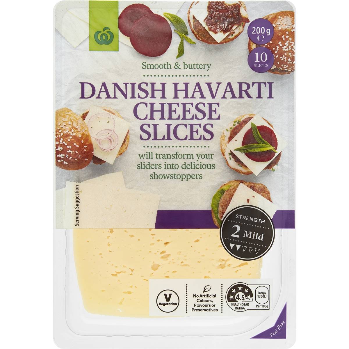 Woolworths Select Danish Havarti Cheese Slices Woolworths