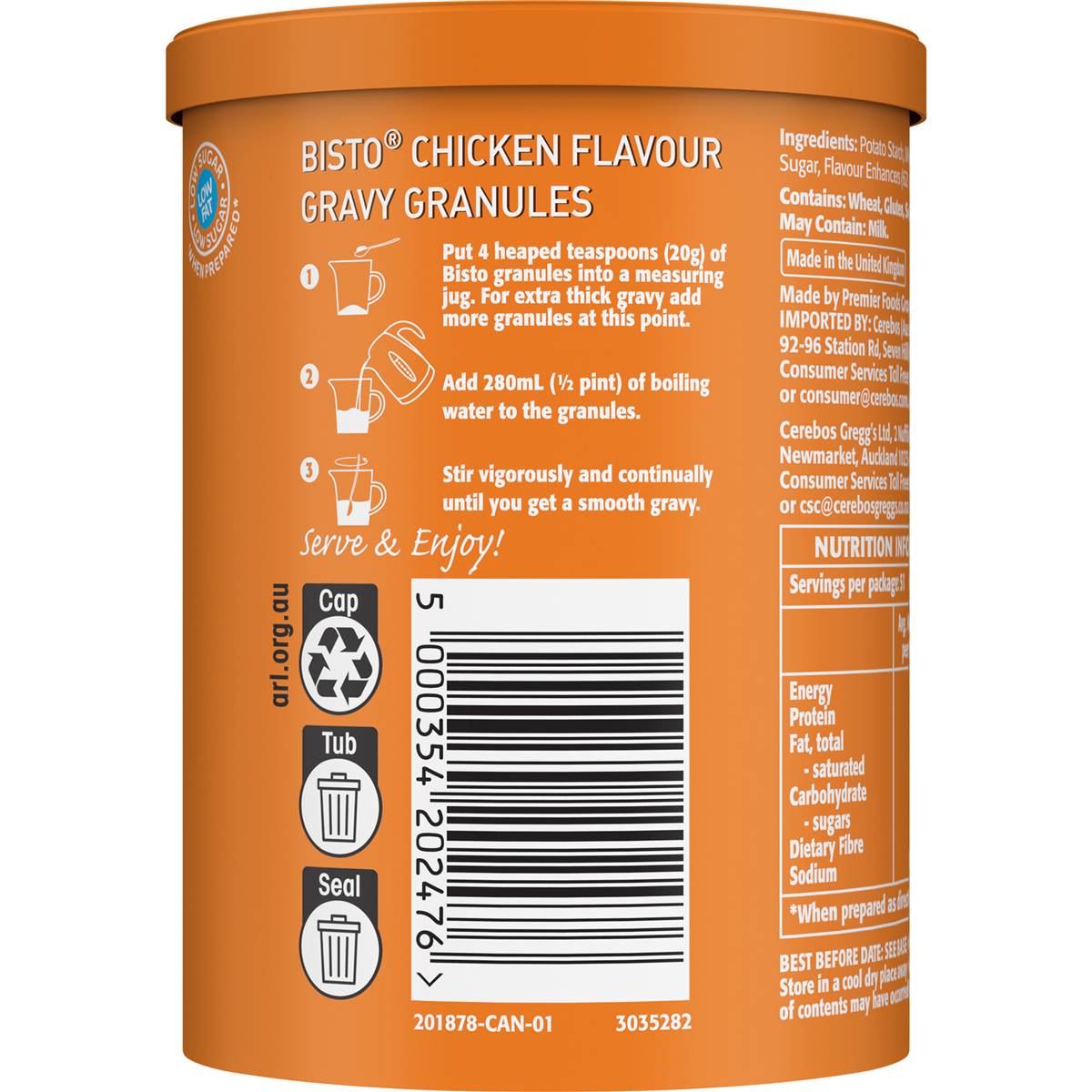 Bisto Granules Gravy Chicken 170g Woolworths