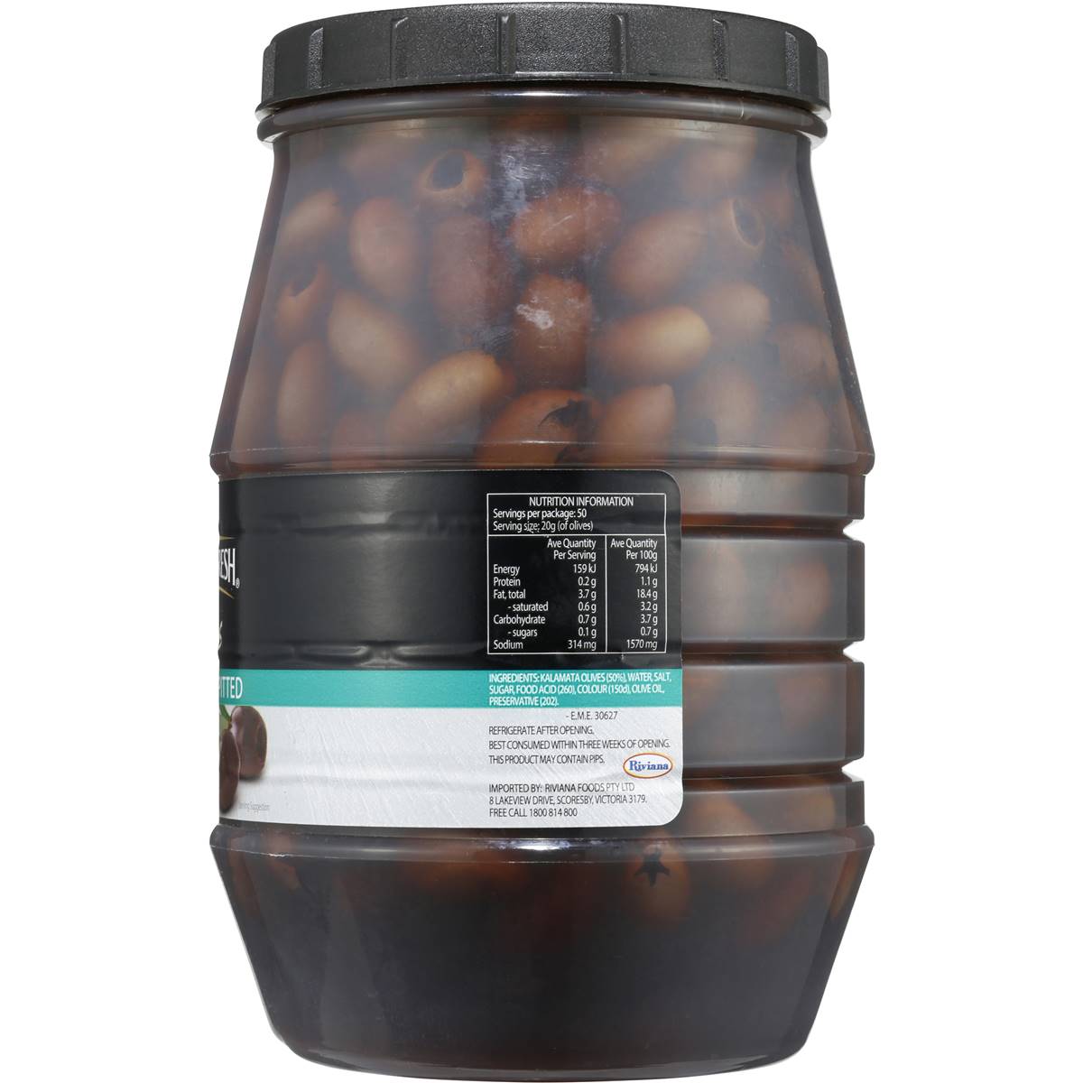 Always Fresh Olives Pitted Kalamata 2kg Woolworths