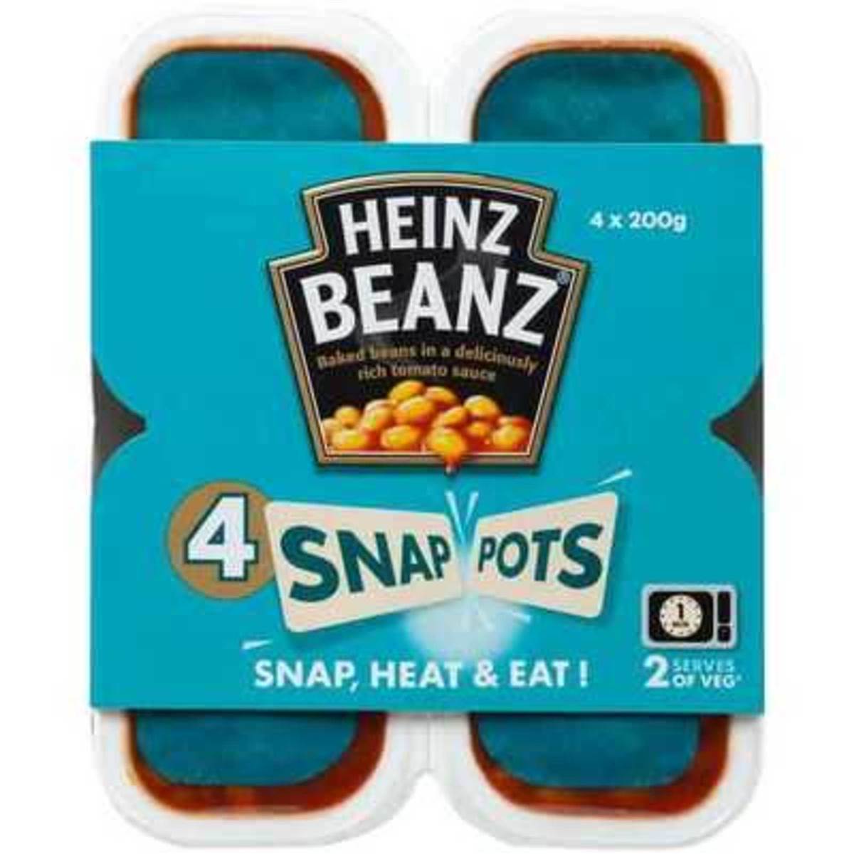 Heinz Snap Pots Baked Beans Tomoto Sauce Woolworths
