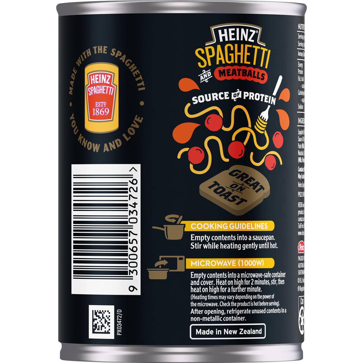 Heinz Spaghetti & Meatballs In Tomato Sauce 420g Woolworths
