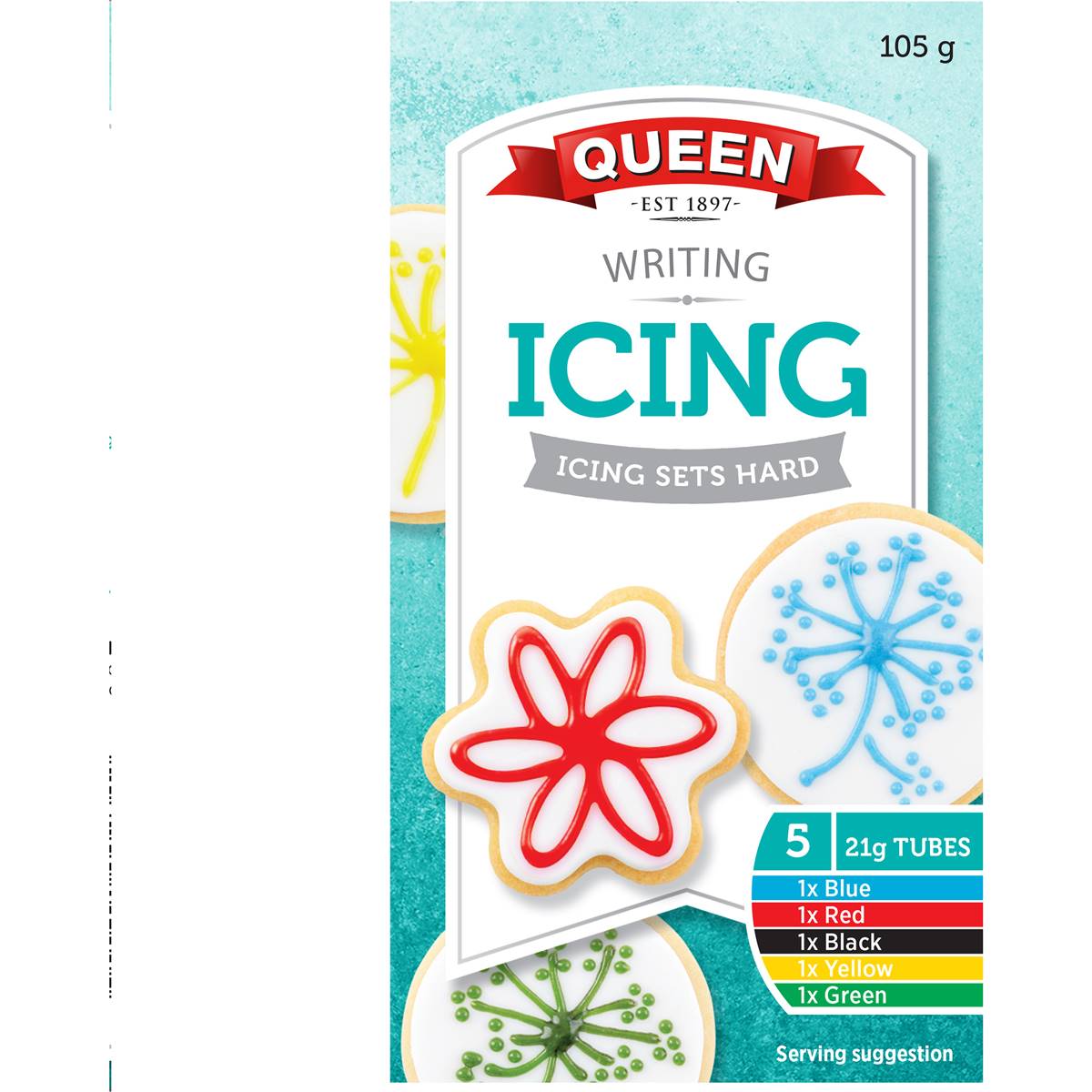 Queen Writing Icing 5pk Woolworths