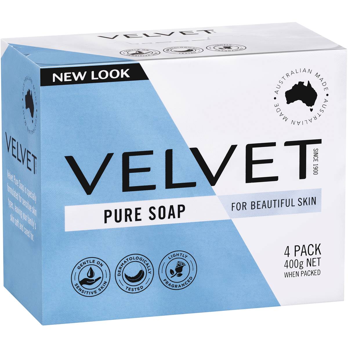 Velvet Bar Soap Pure 4pk 400g Woolworths