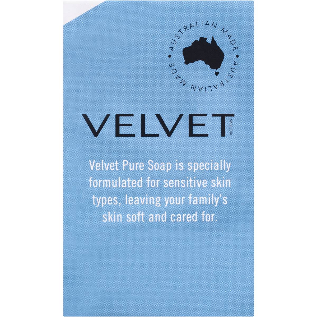 Velvet Bar Soap Pure 4pk 400g Woolworths