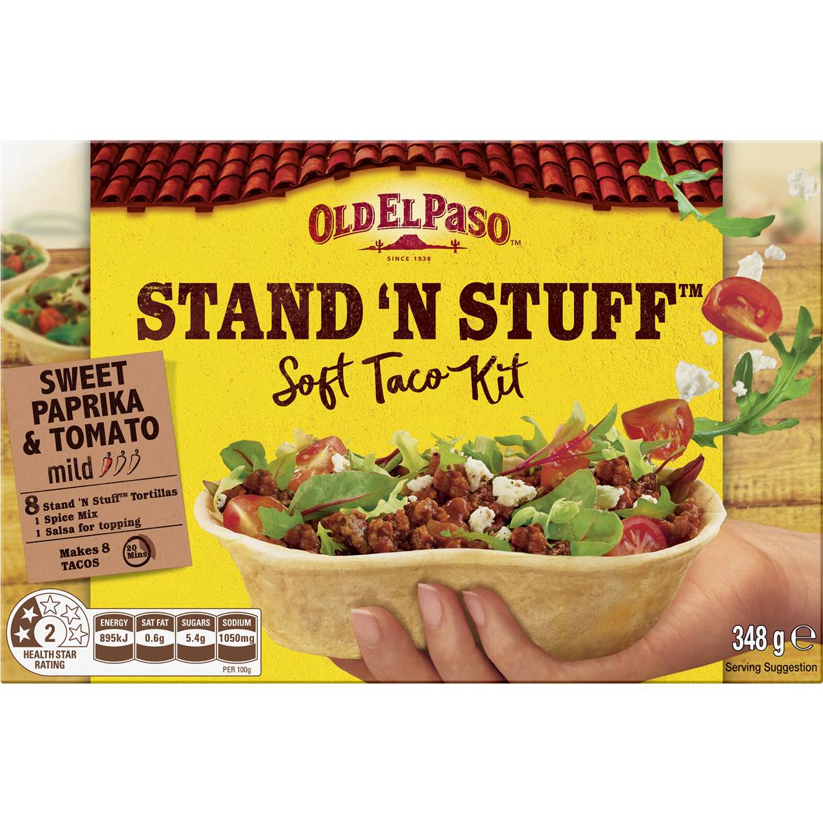 Old El Paso Stand 'n Stuff Soft Taco Kit 348g | Woolworths