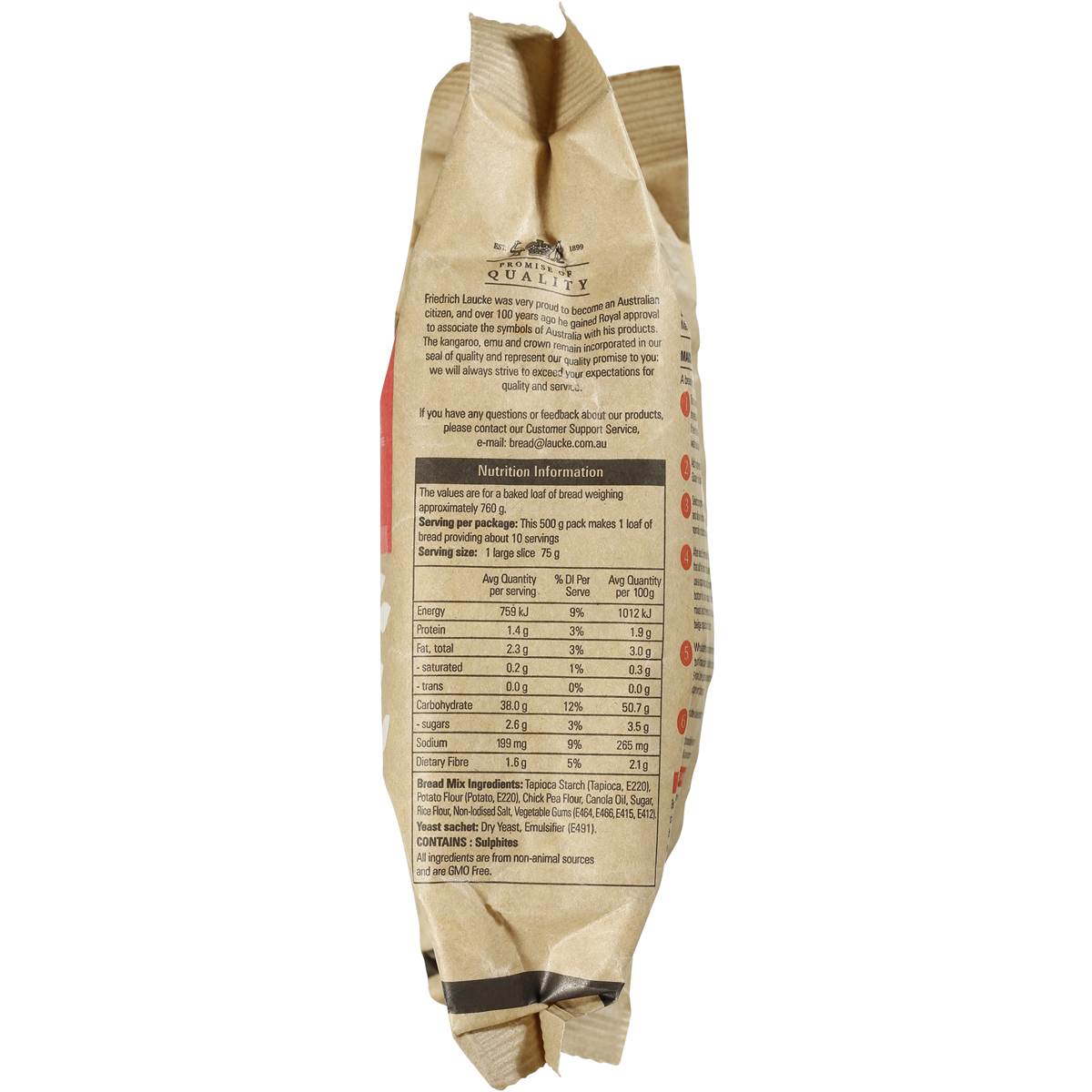 Laucke Gluten Free Bread Mix 500g Woolworths