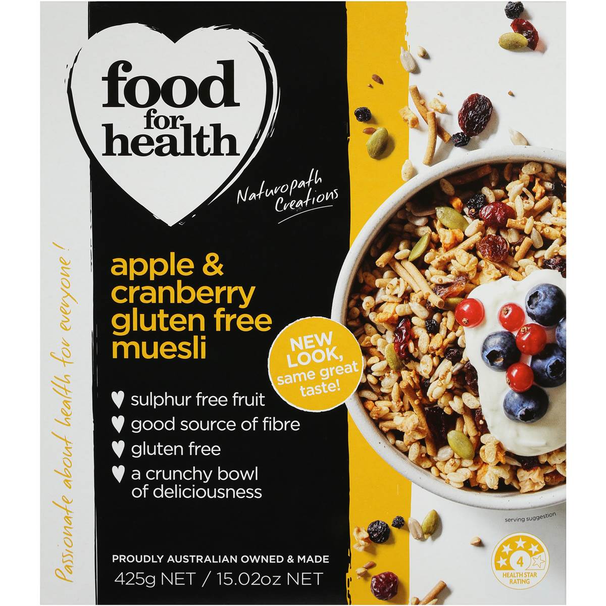 Food For Health Muesli Gluten Free 425g Woolworths