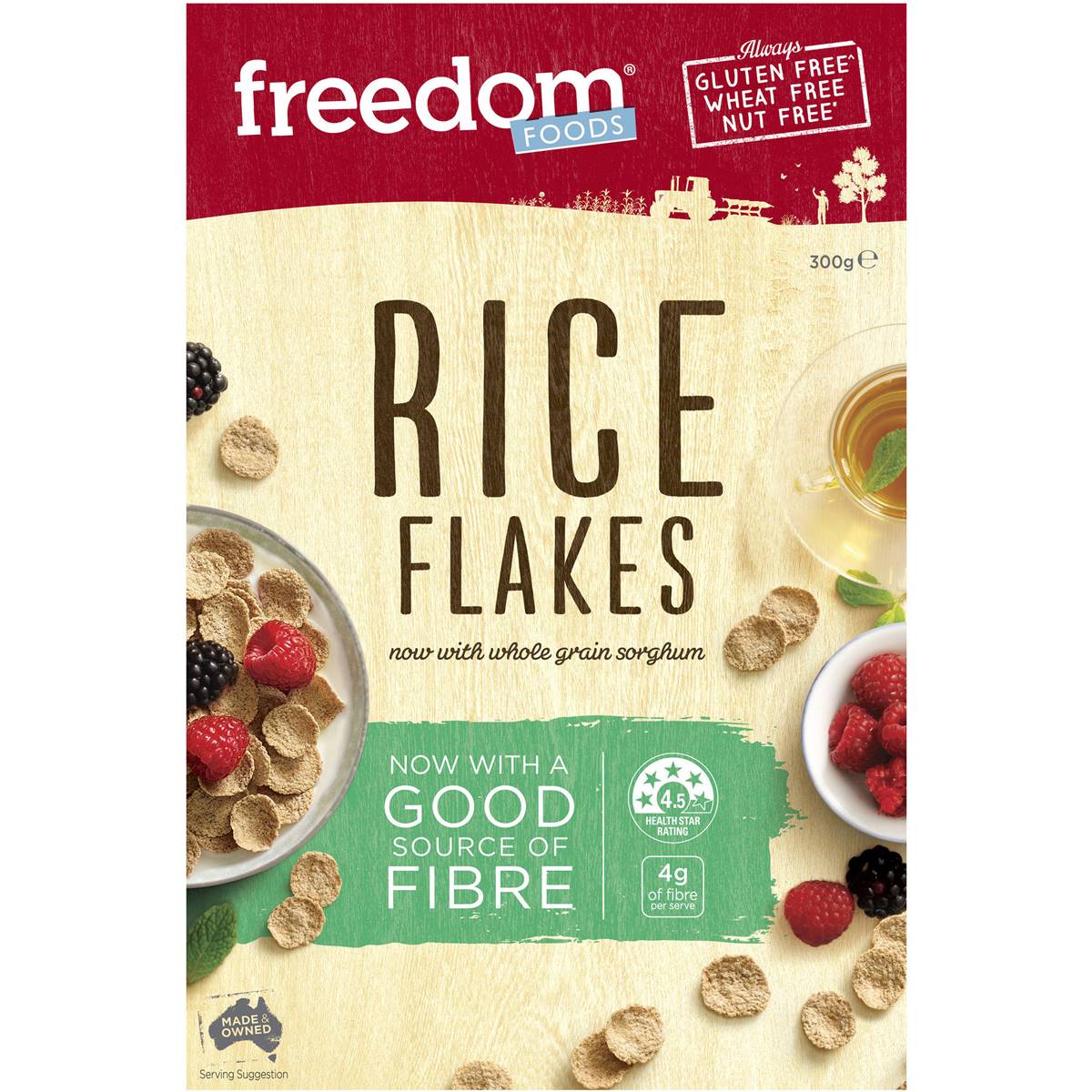 Freedom Foods Rice Flakes 300g Woolworths