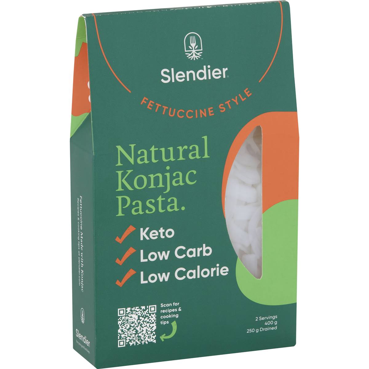 Slendier Slim Pasta Fettuccine Style Organic 400g Woolworths