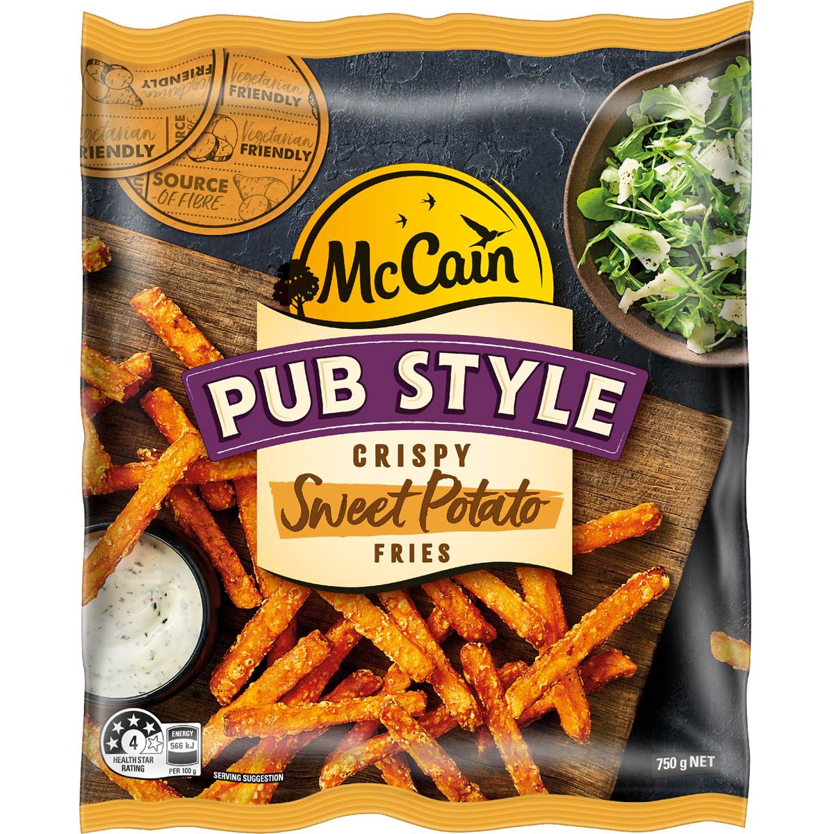 Mccain Straight Sweet Potato Chips 750g Woolworths