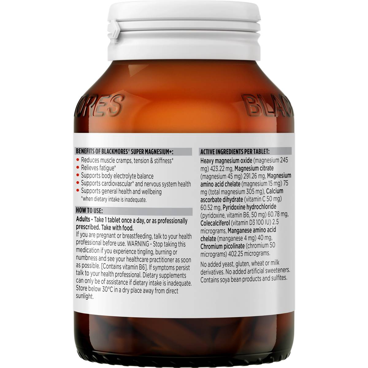 Blackmores Super Magnesium 100pk Woolworths