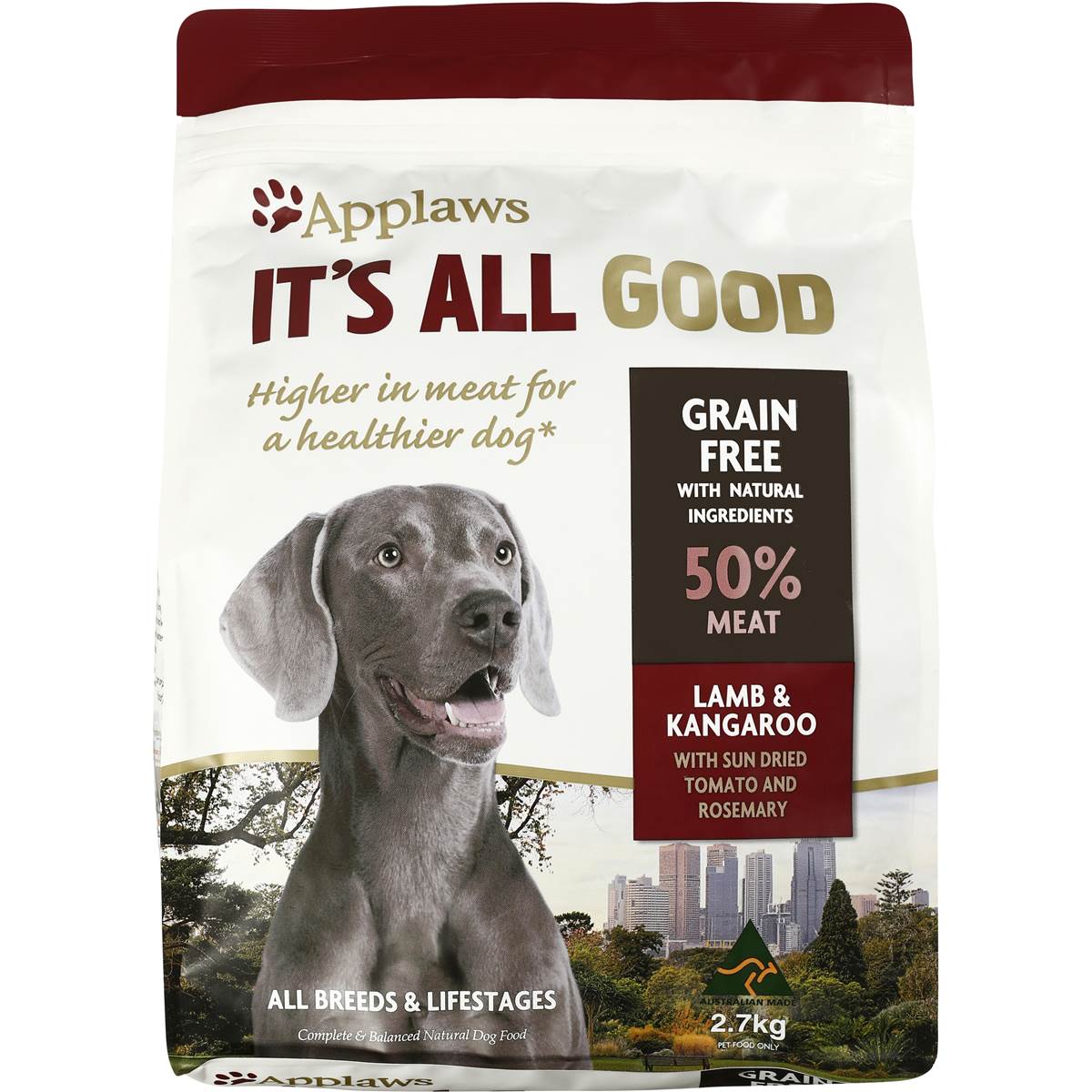 Applaws It's All Good Dry Dog Food Lamb & Kangaroo 2.7kg Woolworths