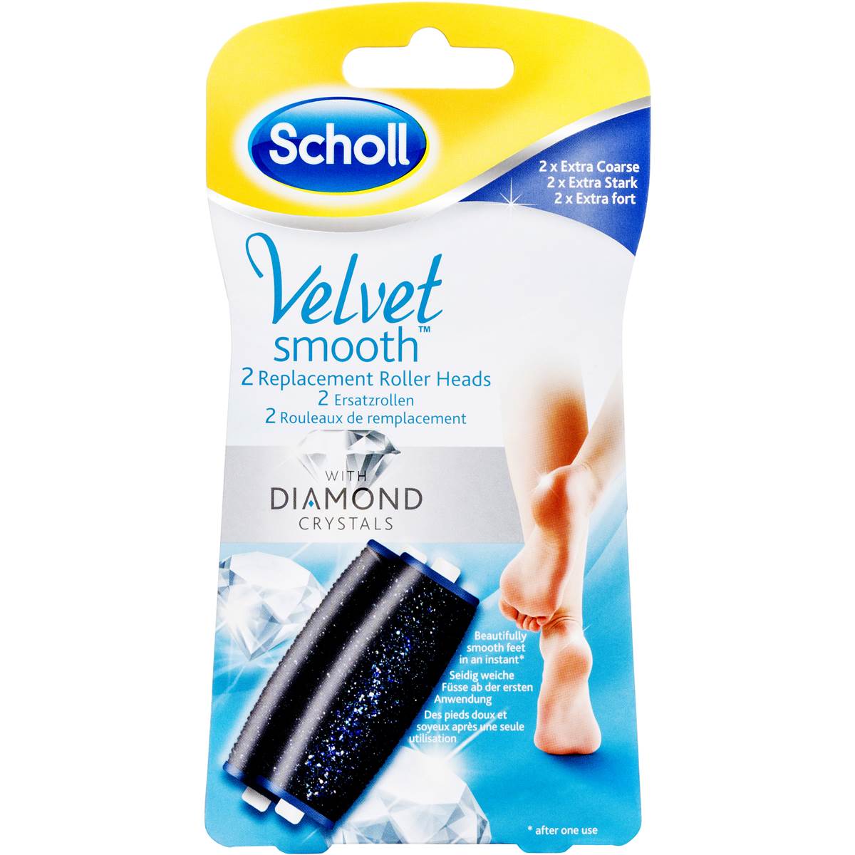 Scholl Velvet Smooth Electronic Foot File Extra Coarse Refill Woolworths